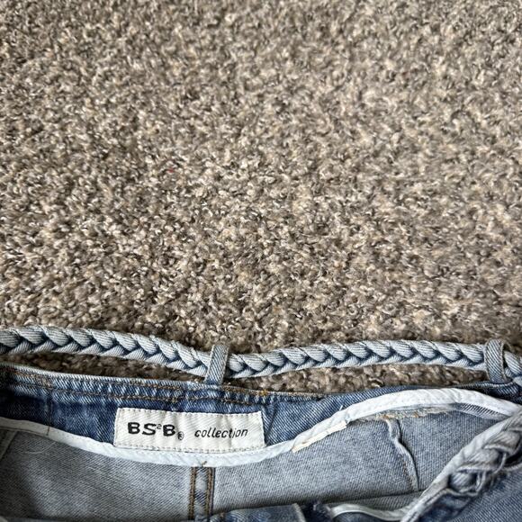 VTG Womens Denim Shorts Y2K 90s Boho Hippie Sz 28 Cut Out Grunge Streetwear! - Picture 5 of 5